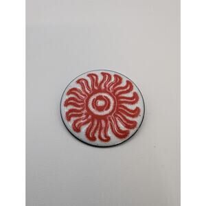 Vintage Playbird Enamel On Copper Sun Brooch 1.5" EUC